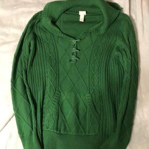 Lane Bryant Sweaters - Lane Bryant Green Cable Sweater Lane Bryant Sweaters - Lane Bryant Green Cable Sweater